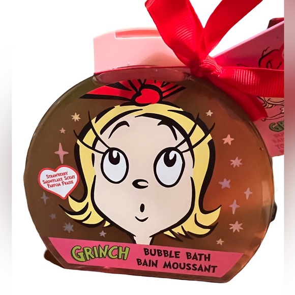 Grinch Cindy-Lou NWT Christmas Bath Body Bubble Bath Fizzer Hand Wash Head Band - Picture 8 of 10
